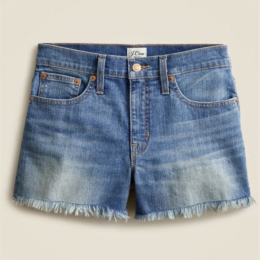 J.Crew Denim Shorts Women’s Size 29 3” Inseam Blue Squash Wash Mid-Rise Summer